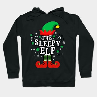 The Sleepy Elf Christmas Gift Funny Hoodie